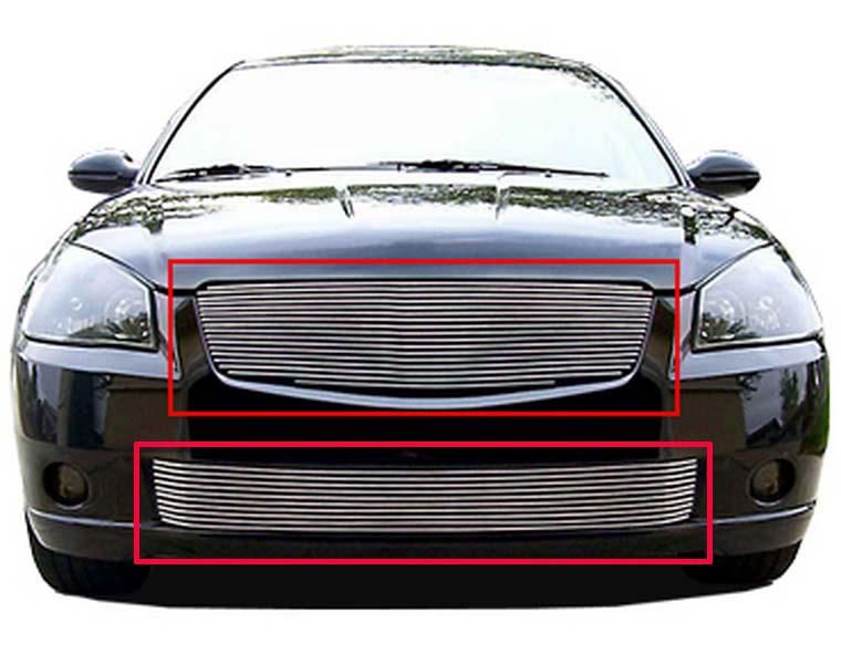 Viogi fit 2005-06 nissan altima upper&bumper combo billet grille