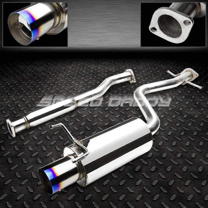 4" burnt tip muffler catback/cat back exhaust 01-05 lexus altezza is300 2jz xe10