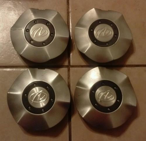 Set of 4 oem 2001-03 olds aurora silver alloy wheel center caps hubcaps 9592948