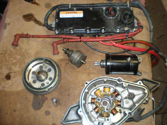 Yamaha gp 800 cdi box electrical ignition stator flywheel starter bendix