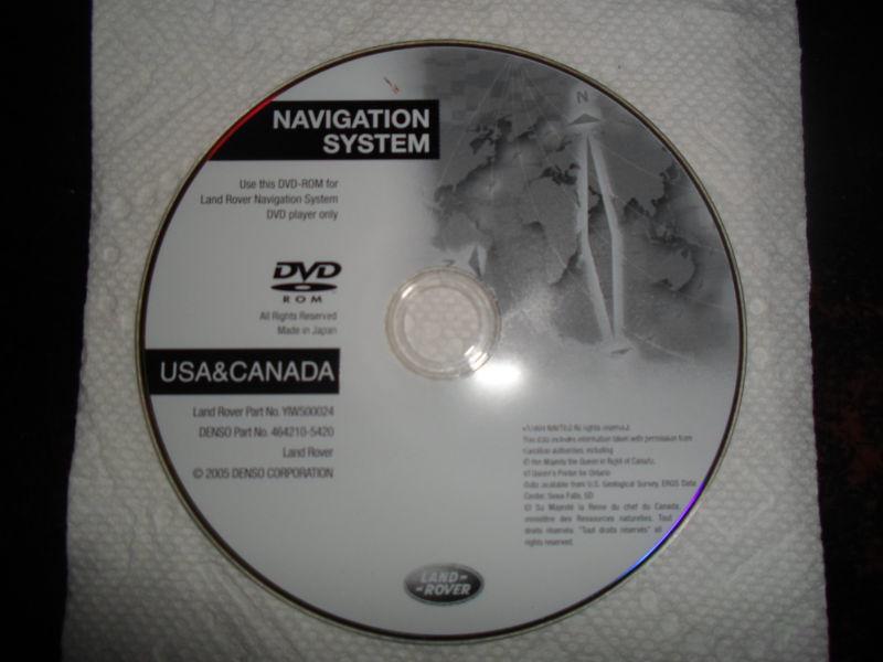 2005-2007 range land rover hse sport navigation cd dvd disc map us canada