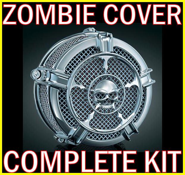 Kuryakyn air cleaner mach 2 zombie 2008-2014 harley touring flht flhx fltr flhr