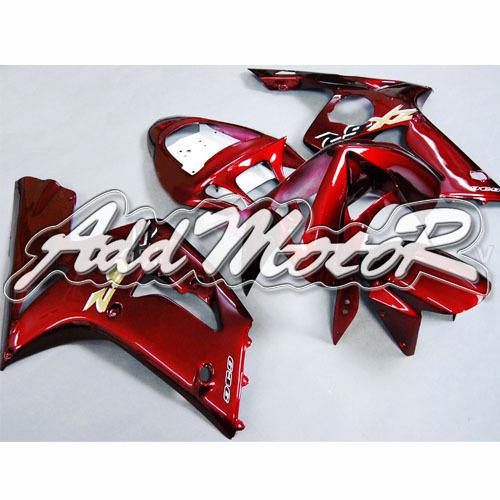 Injection mold fairing for zx6r zx636 2003 2004 zx 6r zx-6r 03 04 zx6r red 632s2