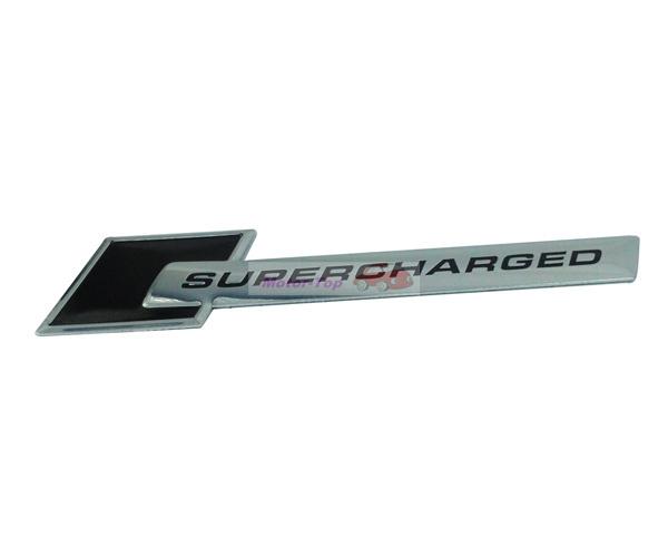 2pcs black supercharged super charged emblems badge land range rover jaguar xkr