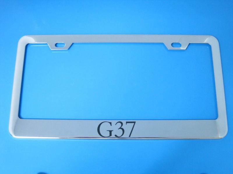 Infiniti g37 superior chrome license frame + screw caps