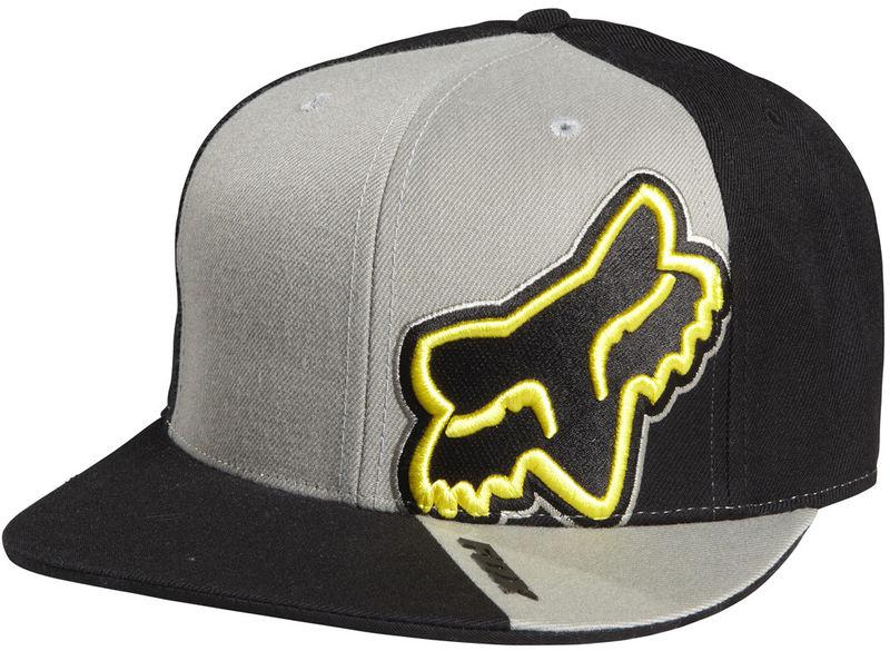 Fox lapse black fitted hat motocross cap hats mx 2014 grey gray