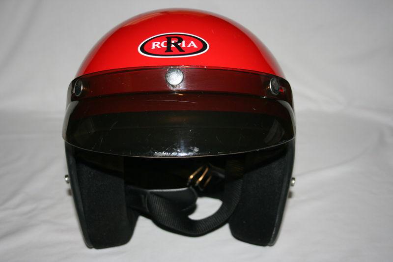 Rodia rmt 10 open face dot helmet - red - size m