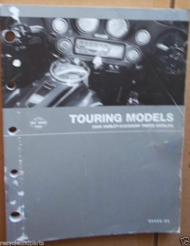 Harley davidson parts catalog 2005 touring models pn-99456-05