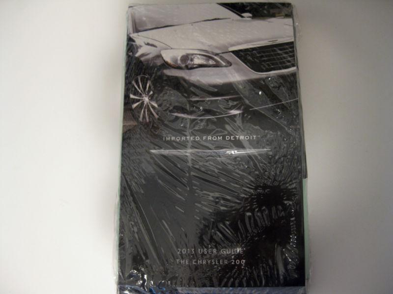 2013 chrysler 200 owner's manual set guide, dvd, etc. original new