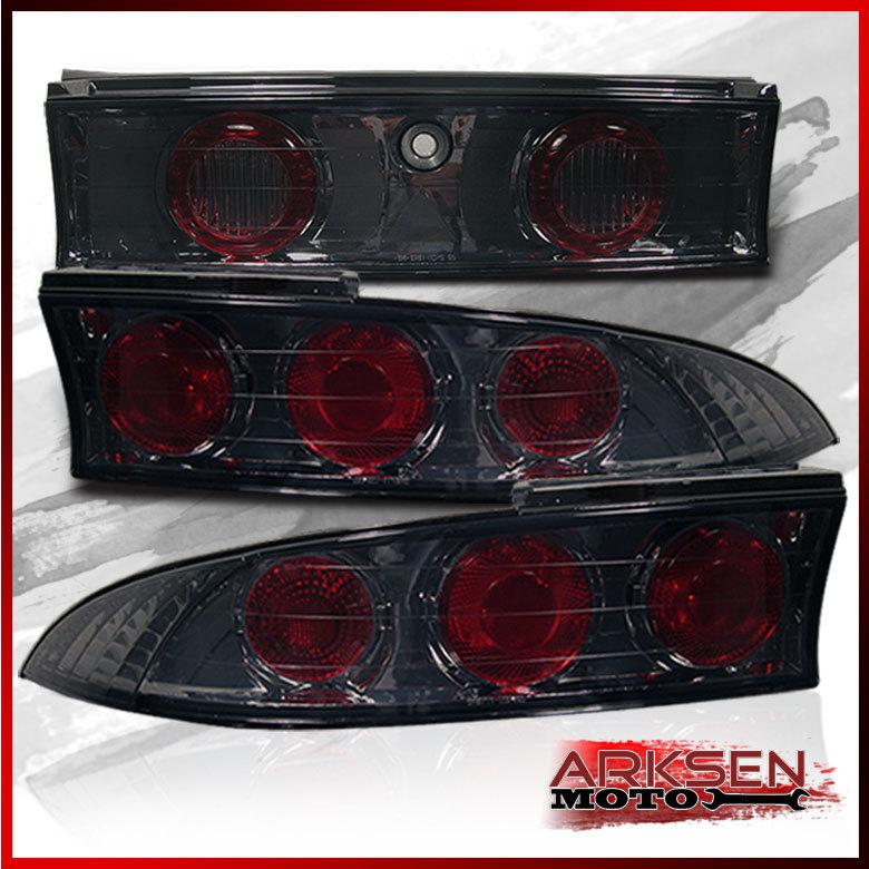 95-99 eclipse smoked altezza tail lights rear brake smoke lamps pair left+right