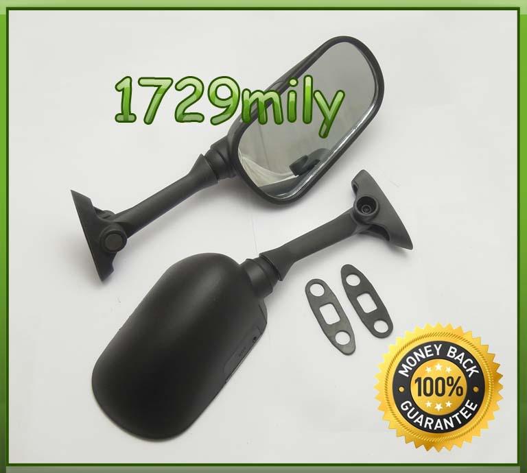 Motorcycle rear view mirrors left and right for 2001-2002 suzuki gsxr 750 black