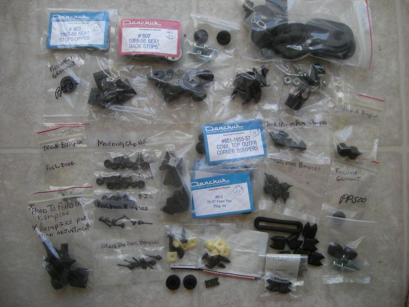 1955 56 57 pontiac small parts/detail rubber assortment