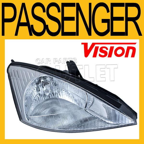 00-02 ford focus head light lamp passenger side sedan wagon hatchback right r/h