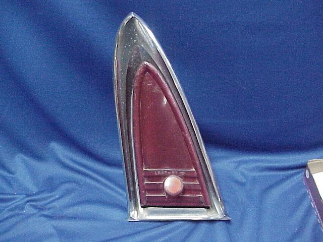 1957 57 lincoln premiere tail light chrome trim moulding taillight lamp assembly