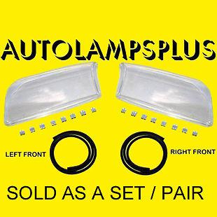 Volvo s80 2.8l 2.9l head light lamp lens pair 99-03 halogen new