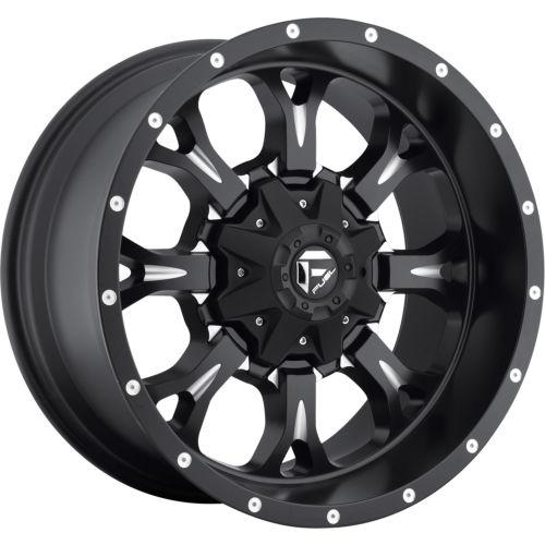 18x9 black fuel krank wheels 6x135 6x5.5 +20 chevrolet suburban c2500 2wd tahoe