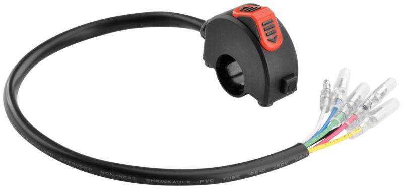 Trail tech 3 position handlebar switch with kill button black housing red switch