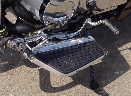 Mc enterprises floorboards w/ heel-toe shifter chrome shadow 750 aero/spirit c2