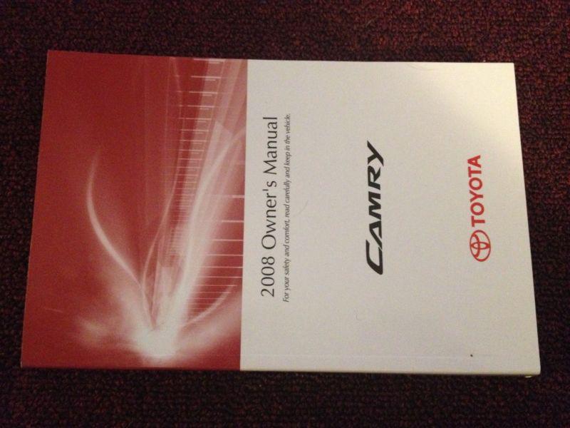 2008 08 toyota camry owners manual!  free shipping!!!