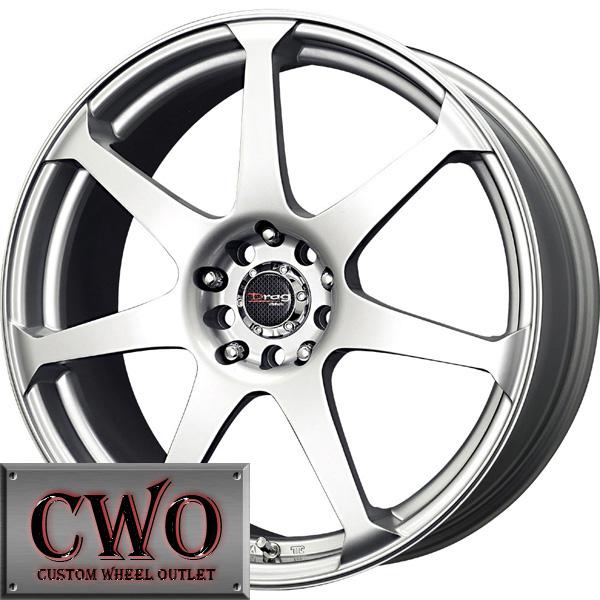 16 silver drag dr-33 wheels rims 5x100/5x114.3 5 lug eclipse altima jetta maxima