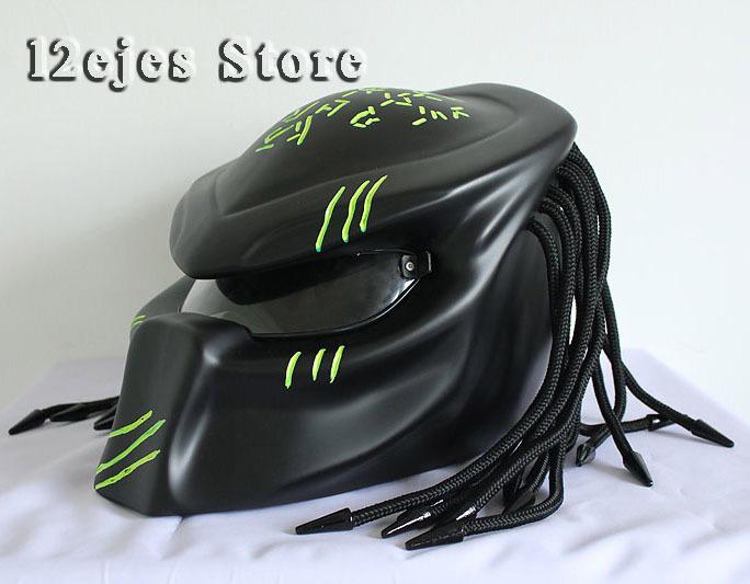 New predator mask custom airbrush biker unique motorcycle laser helmet handmade