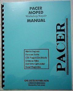 Marina mobili pacer moped service manual 1970s