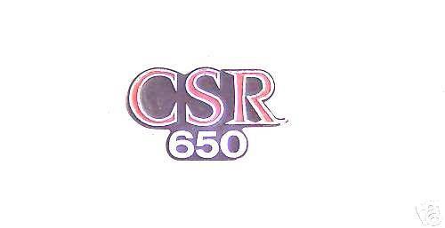 Kawasaki csr650 side cover emblem 1981 