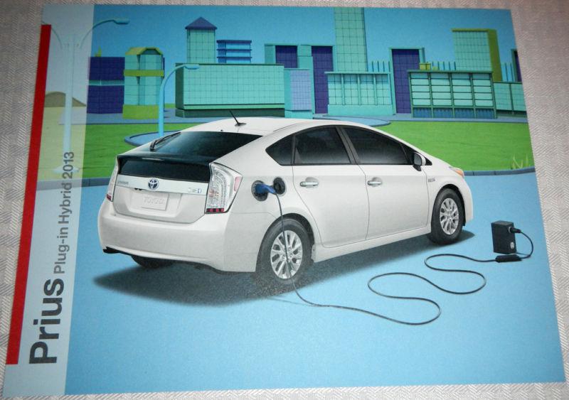 Brand new 2013 toyota prius plug-in hybrid sheet brochure