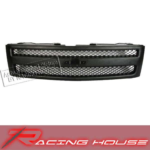 07-10 chevy silverado 1500 ls lt ltz hybrid matte black grille grill replacement