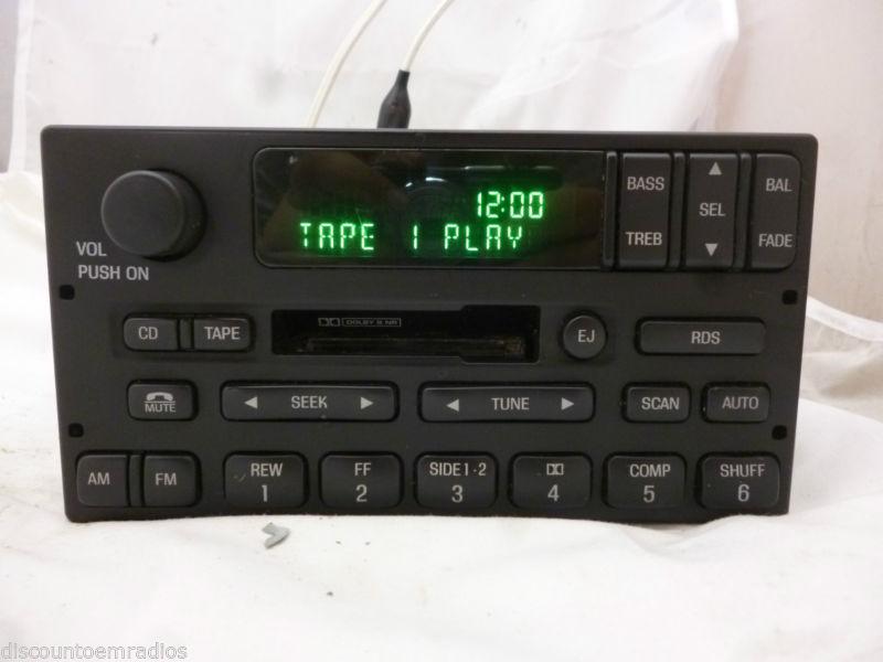 99-02 ford expedition rds  radio cassette xw1f-18c870-af oem *