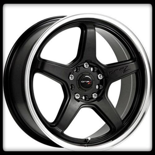 17x7.5 drifz circuit 304mb 4x4.5/100 tiburon image versa zx2 silver wheels rims