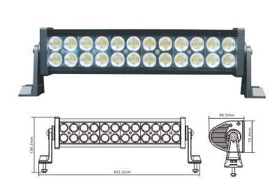 72w led work light bar fog lamp 4wd truck heavy duty lamp spot beam dc12-24v