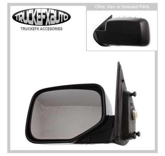 New left side mirror power textured black driver lh hand ho1320247 76250sjca01zf