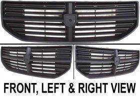 Black new grille assembly ch1200300 zx191x8ac dodge caliber 2011 2010 2009