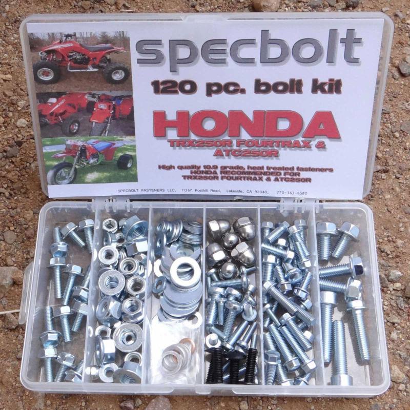 120pc bolt kit honda trx250r fourtrax 250r vintage restoration rebuild quad