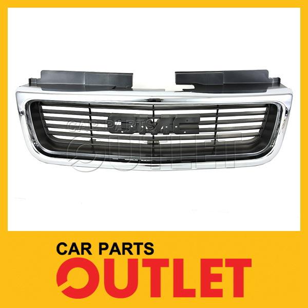 Gmc jimmy sonoma s15 pickup grille replacement chrome surround argent bar insert