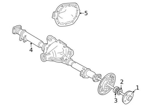 Genuine 2003-2011 ford axle shafts 6w1z-4234-a