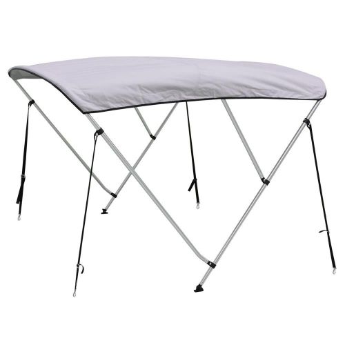 New uv waterproof 600d oxford bimini 3 bow top boat cover with storage bag grey