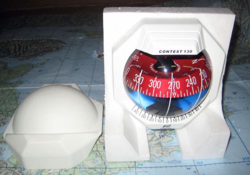 Plastimo contest 130 compass white, red, bulkhead, standard zone a