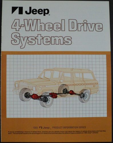 1980 jeep 4 wheel drive systems product information brochure