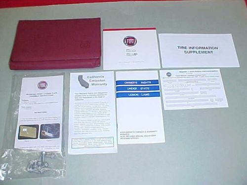 2012 fiat 500 c original owners manual dvd service guide book kit 12 + case oem