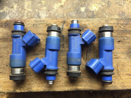 Subaru wrx sti oem fuel injectors top feed topfeed blue ej257 565cc set