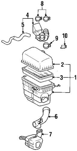 Lexus 1780520030 genuine oem factory original resonator