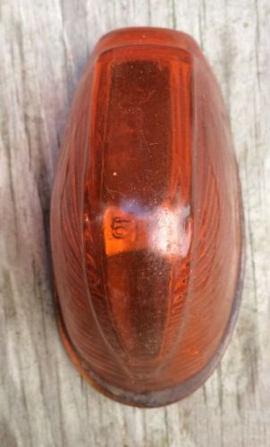 Vintage dietz 515 amber glass cab marker light lens