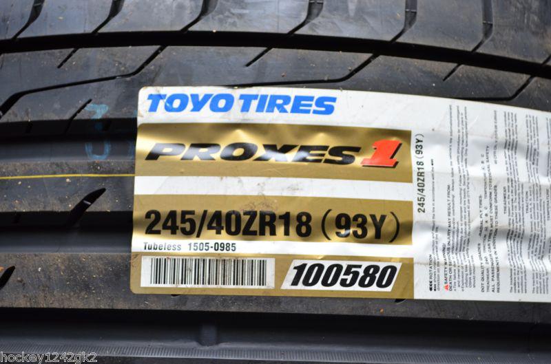 2 new 245 40 18 toyo proxes px1 tires