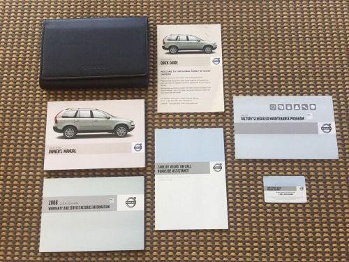 08 2008 volvo xc90 owners owner&#039;s manual books set with case oem