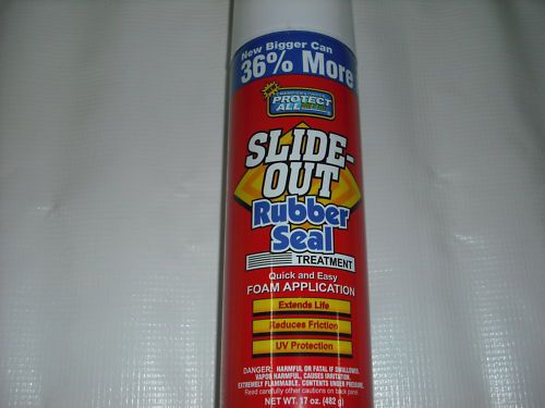 Rv maintance - slide out rubber seal treatment - foam application - stays put