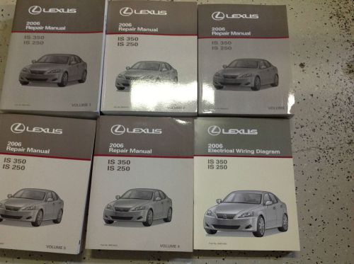 2006 lexus is350 is250 is 350 250 service shop repair manual set w ewd new 2006