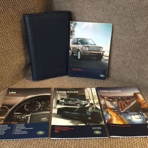 2011 land rover lr4 oem owners manual book set with warranty guides and case