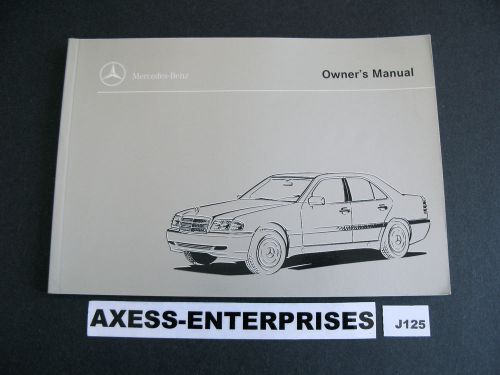 99 1999 mercedes w202 c c230 c280 c43 amg owners user manual drivers book # j125